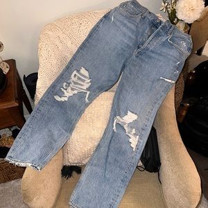 Agolde 90’s straight / boyfriend ripped jeans